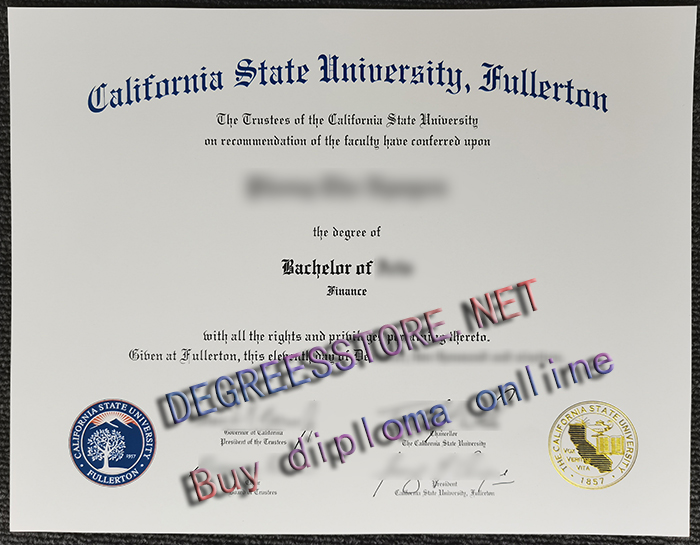 CSUF degree, Cal State Fullerton diploma