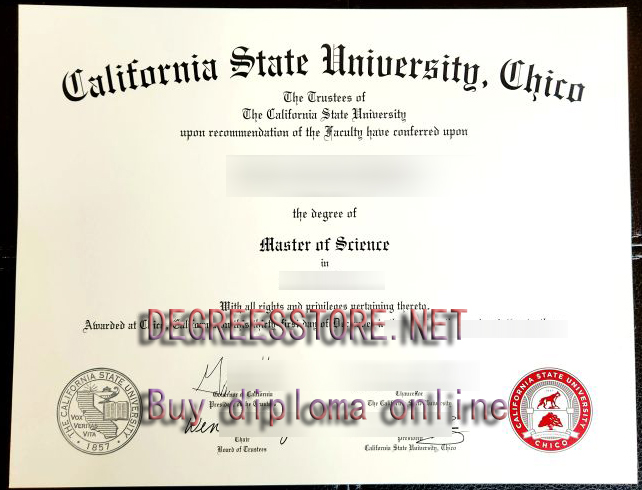 Chico State degree, California State University, Chico diploma
