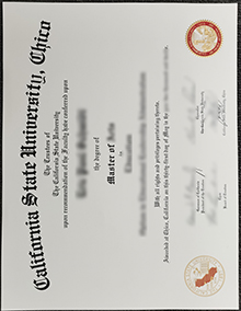 Chico State degree sample