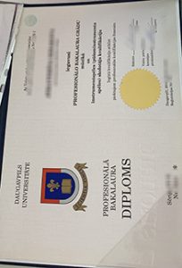Daugavpils Universitāte diploma sample