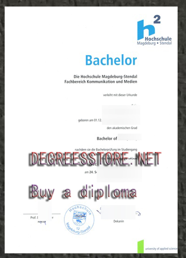 Hochschule Magdeburg-Stendal Urkunde