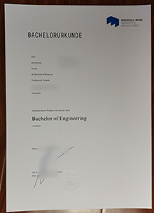 Hochschule Mainz Urkunde sample