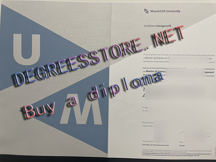 Maastricht University Getuigschrift, Maastricht University diploma Maastricht University Getuigschrift, Maastricht University diploma