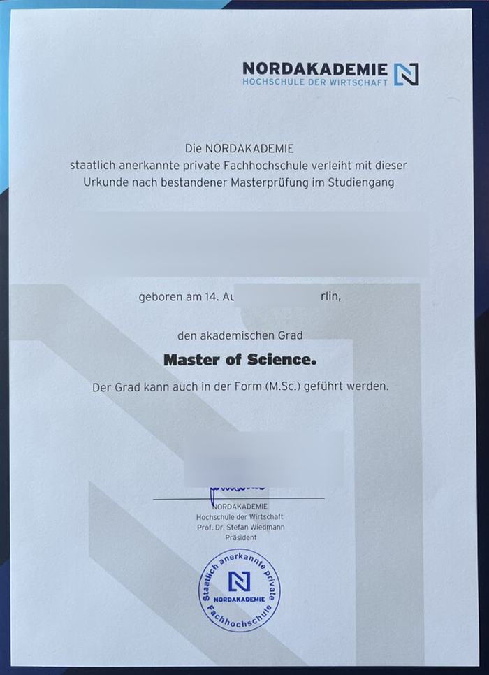 Nordakademie Hochschule der Wirtschaft Credentials