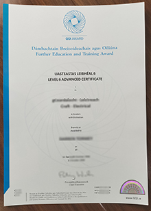 QQI Award Level 6 Advanced Certificate sample