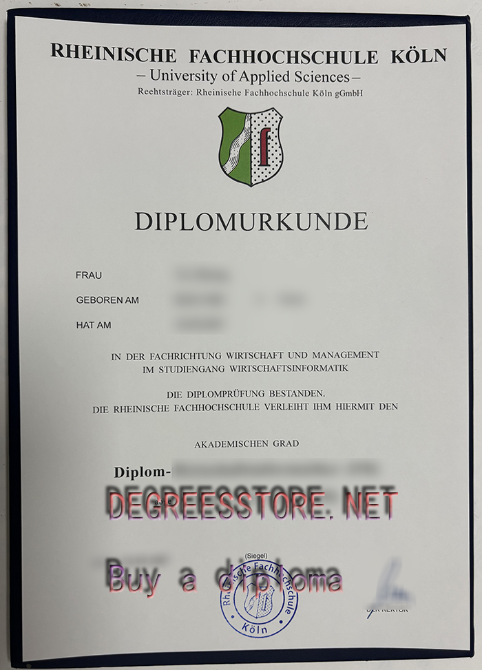 Rheinische Fachhochschule Köln diploma