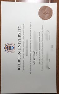 Ryerson University degree sample