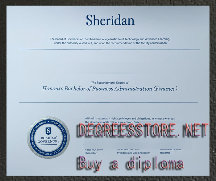 Sheridan College degree