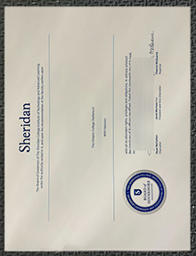 Sheridan College diploma sample