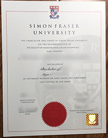 Simon Fraser University diploma, SFU degree