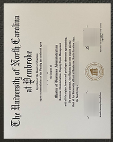 UNCP diploma, UNC Pembroke degree