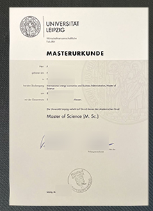 Universität Leipzig Urkunde sample