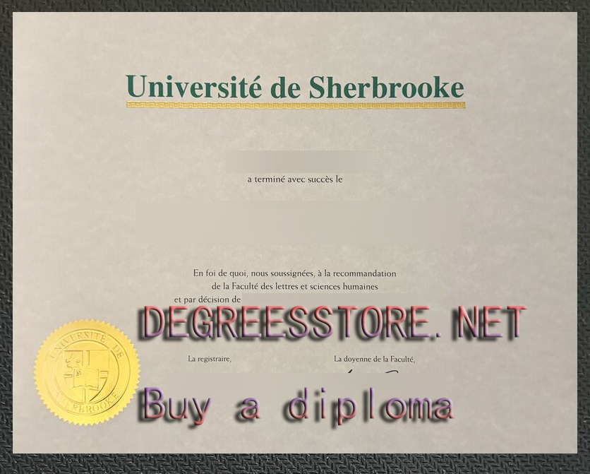 Université de Sherbrooke degree, Université de Sherbrooke diploma