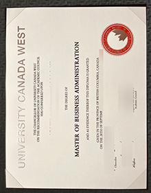 University Canada West degree, UCW diploma sample