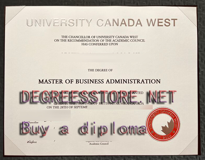 University Canada West degree, UCW diploma