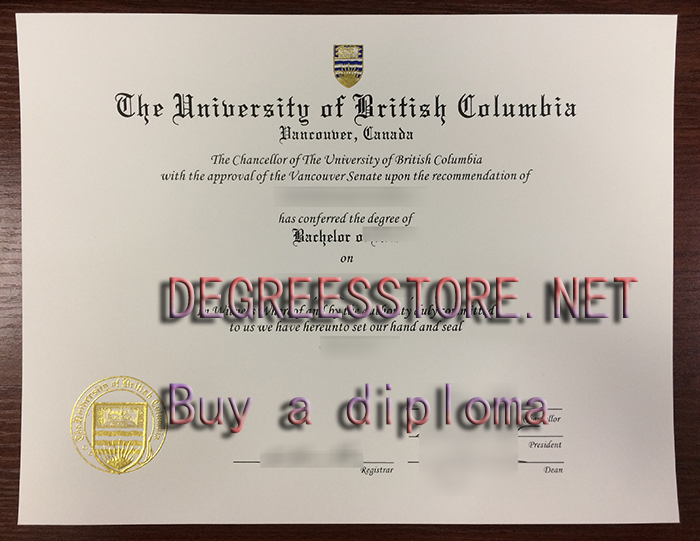 University of British Columbia diploma, UBC degree