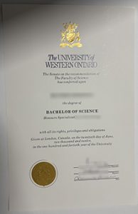 University of Western Ontario degree, UWO diploma sample
