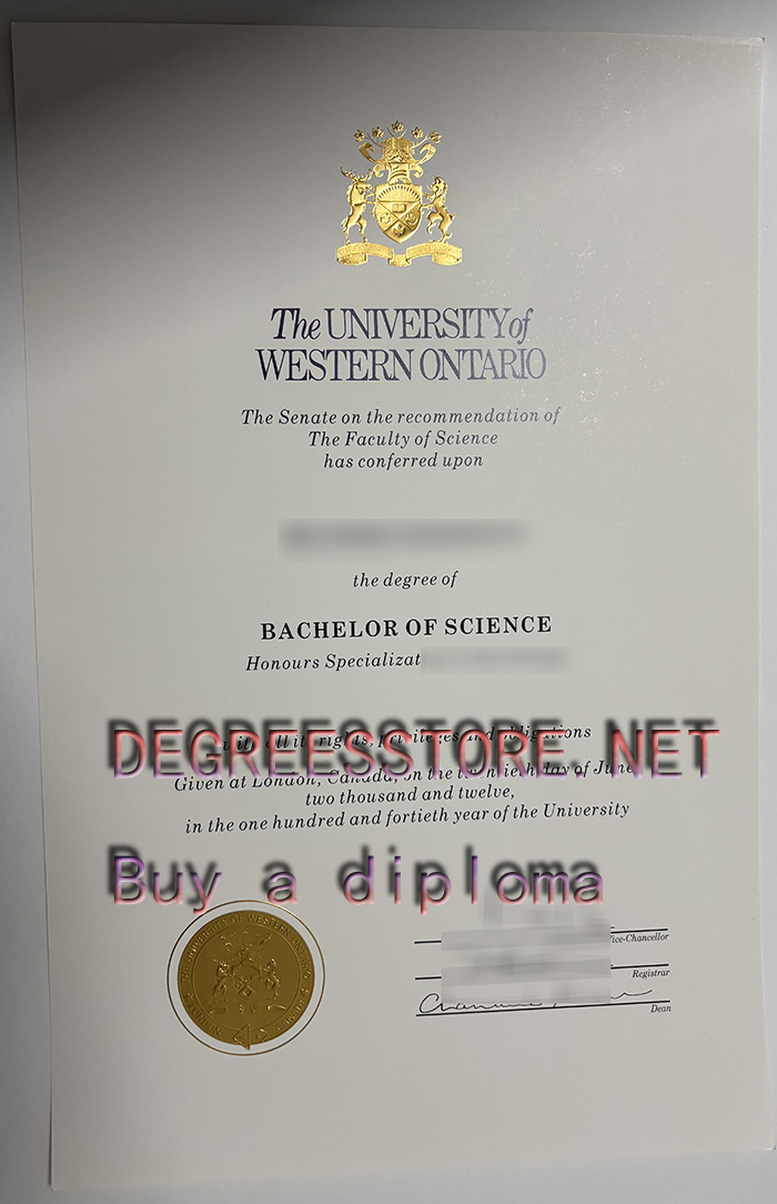 University of Western Ontario degree, UWO diploma