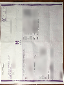 University of Western Ontario transcript sample