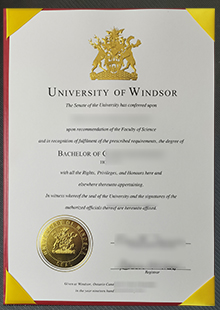 University of Windsor diploma, University of Windsor degree sample