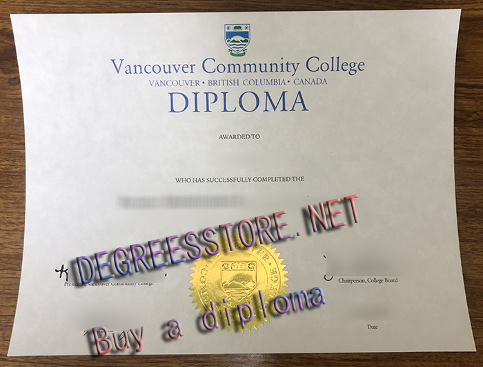 Vancouver Community College diploma Vancouver Community College diploma