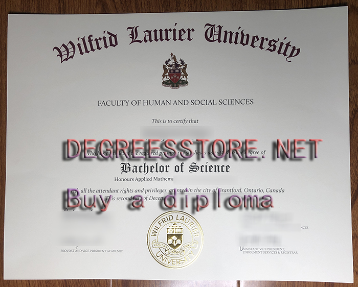 Wilfrid Laurier University degree, WLU diploma