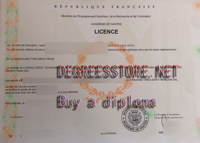 Académie de Nantes LICENCE