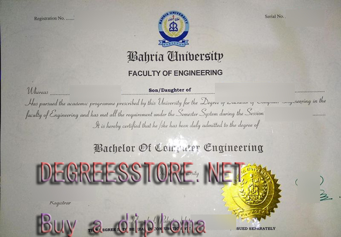 Bahria University diploma