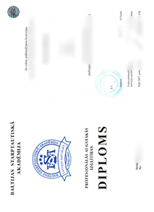 Baltic International Academy diploma