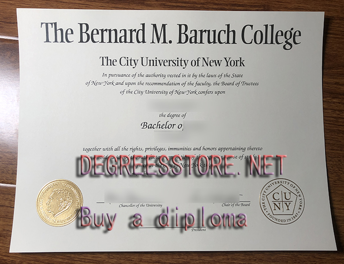 Bernard M. Baruch College diploma
