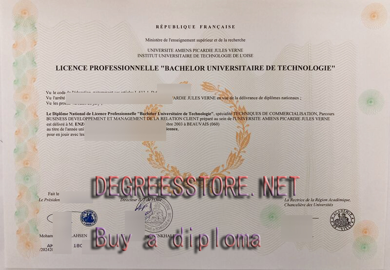 Institut universitaire de technologie de l'Oise diploma