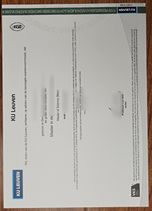 KU Leuven diploma sample