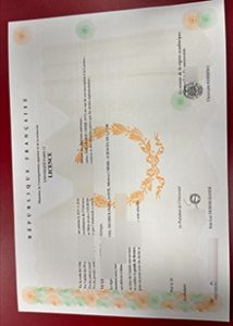 Paris XII diploma，UNIVERSITÉ PARIS 12 Licence sample