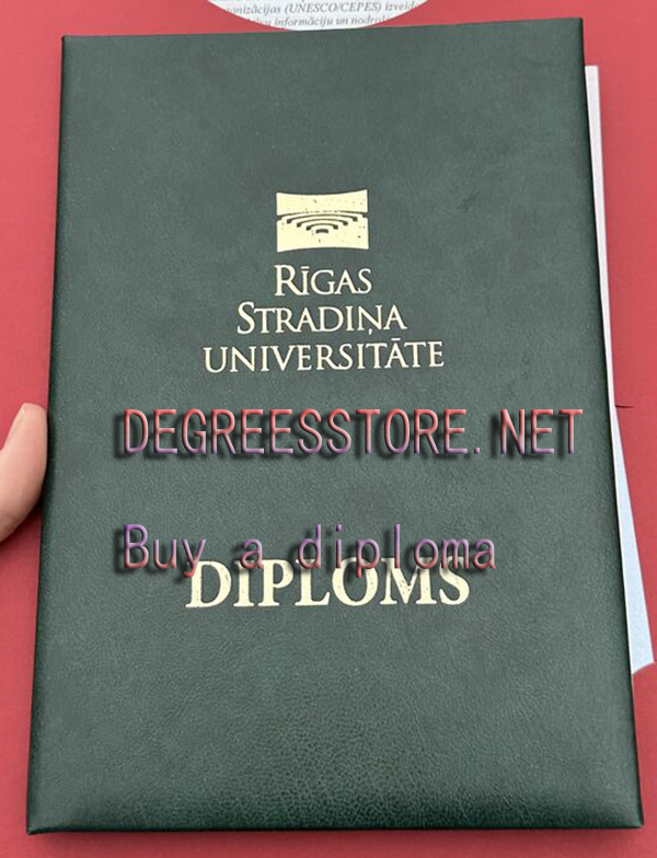 Riga Stradins University diploma cover