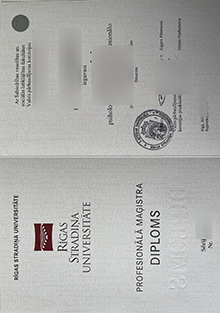 Rīgas Stradiņa Universitāte diploma sample