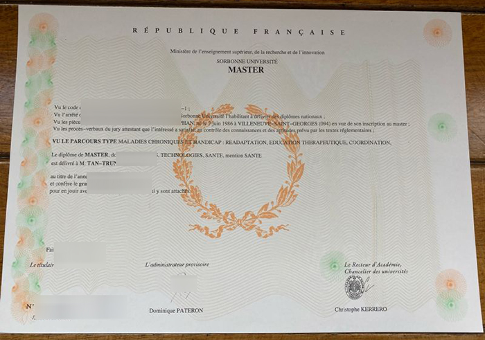 Sorbonne University diploma Sorbonne University diploma