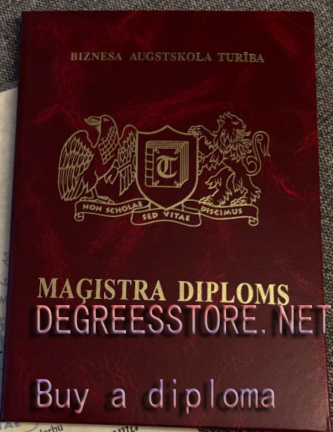 Turība University diploma cover