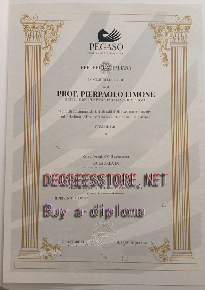 Università degli Studi Pegaso Laurea sample