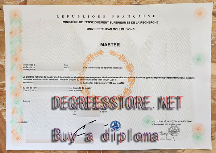 Université Jean Moulin Lyon 3 diploma Université Jean Moulin Lyon 3 diploma