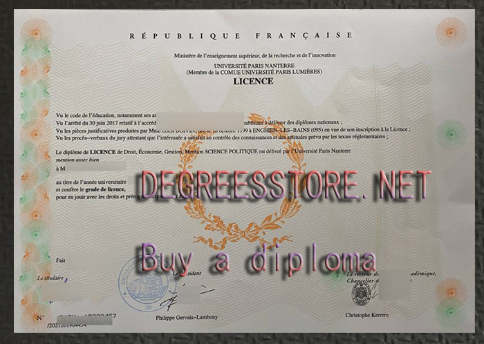 Université Paris-Nanterre Licence
