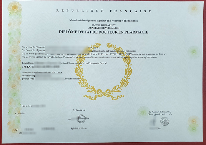 Université Paris XI Diplôme Université Paris XI Diplôme