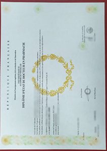 Université Paris XI Diplôme sample