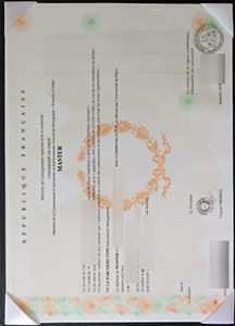 Université de Dijon diploma sample