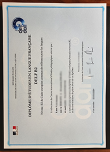 DELF B2 Certificate