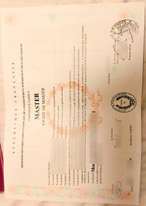 Paris-IV diploma sample