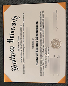 Winthrop University diploma