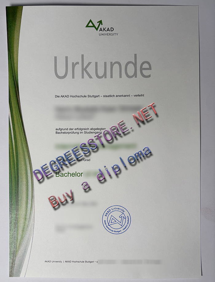 AKAD University Urkunde
