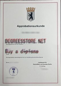 Berlin Approbation als Arzt Urkunde sample