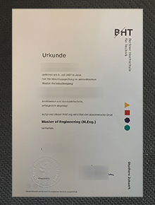 Berliner Hochschule für Technik Urkunde