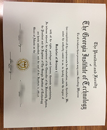 Georgia Tech degree sample